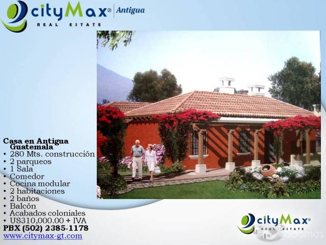 CITYMAX VENDE AMPLIA CASA ANTIGUA GUATEMALA - Image 1
