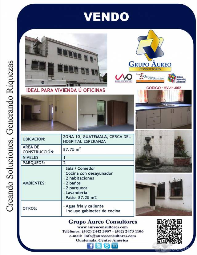 Vendo Apartamento en la zona 10 - Image 1
