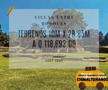 ¡TERRENOS EN CHIMALTENANGO, GUATEMALA! - Image 1
