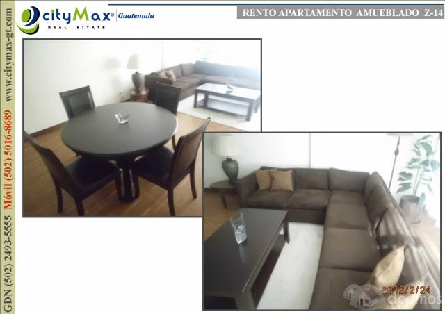 APARTAMENTO AMUEBLADO EN RENTA ZONA 14 - Image 1