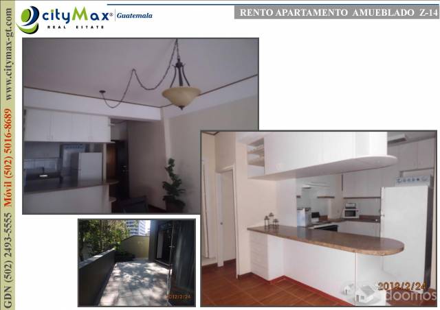 APARTAMENTO AMUEBLADO EN RENTA ZONA 14 - Miniatura 2