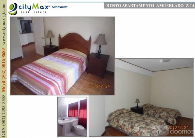 APARTAMENTO AMUEBLADO EN RENTA ZONA 14 - Miniatura 3