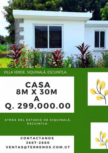 Casas en Siquinala, Escuintla. Guatemala. - 1