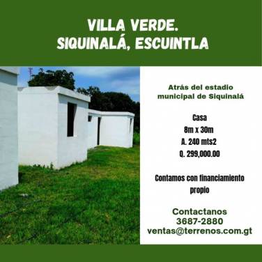 Casa en venta en Siquinalá, Escuintla - Image 1