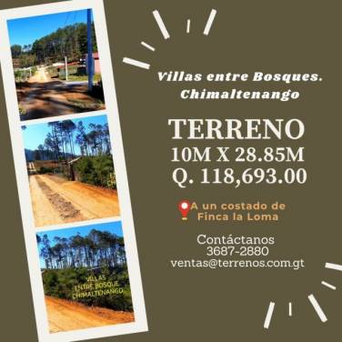Hermosos terrenos en venta en Chimaltenango