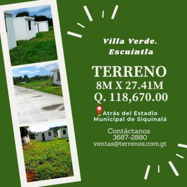 Hermosos terrenos en venta en Siquinalá - Image 1
