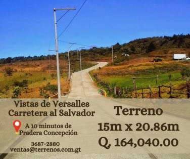 Carretera al Salvador. Terrenos en Venta - Image 1