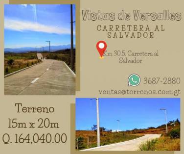 Terrenos disponibles en Carretera a El Salvador