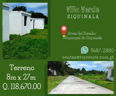 Terrenos disponibles en en Siquinalá - Image 1