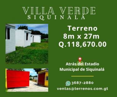 Terrenos económicos en Siquinala - Image 1