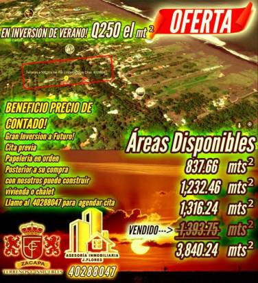 Vendo Terrenos A Q250xmt2 en Lindamar Puerto San José. Cel: 40288047 - Image 1