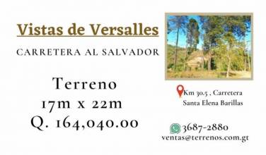 Terrenos en venta en Carretera al Salvador