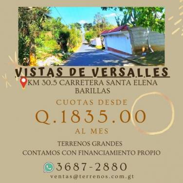 Terrenos en venta en Carretera al Salvador