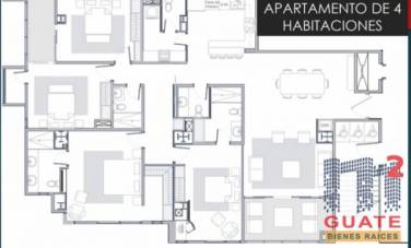 Apartamento de 230.97 m2 de construcción en Venta, Zona 15 - Image 1