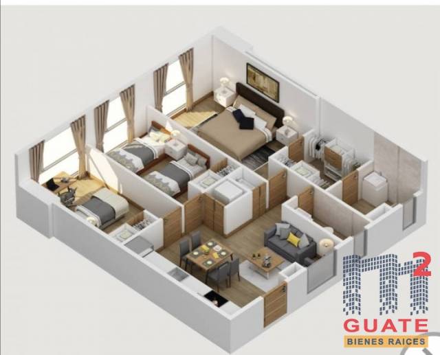 Apartamento de 72 m2 de construcción en Renta, Zona 10 - Image 4