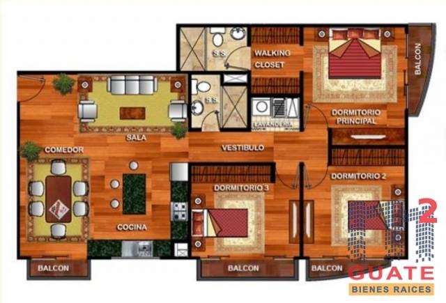 Apartamento de 120 m2 de construcción en Renta, Zona 15 - Miniatura 16