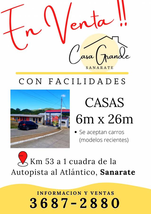 Vive a una cuadra de la Autopista al Atlántico, Sanarate - 1