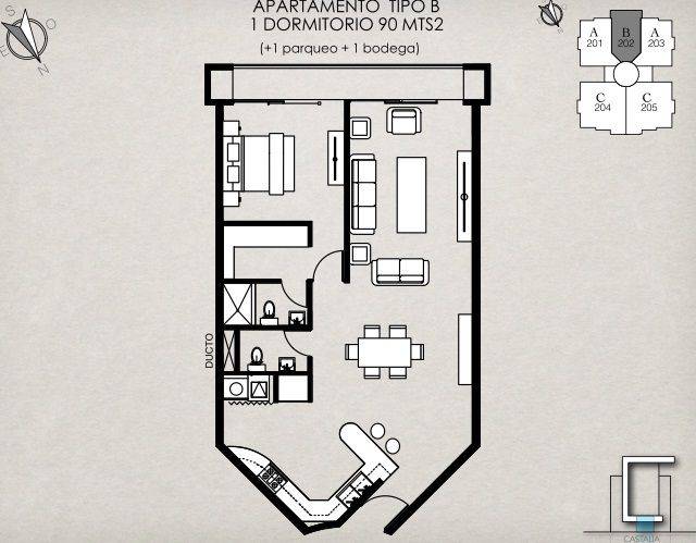 EXCLUSIVO APARTAMENTO RESIDENCIAL EN PRE VENTA EN ZONA 15 - Image 1