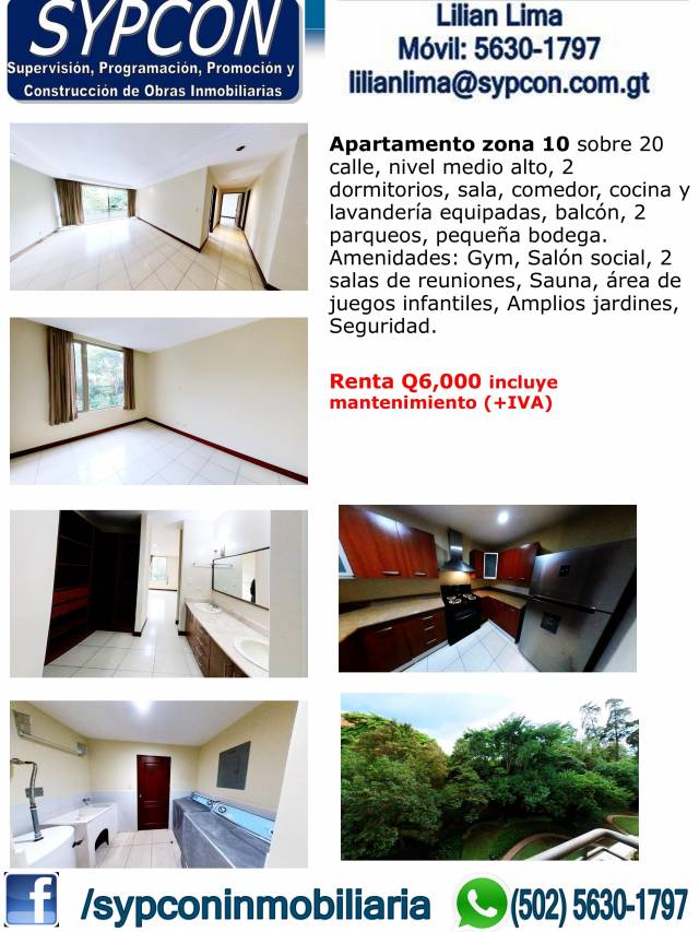 Apartamento zona 10 Acueducto 20 calle - Image 1