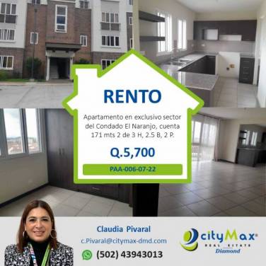 RENTO Apartamento amplio en condado el naranjo - Image 1