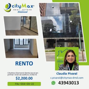 SE RENTA LOCAL COMERCIAL EN EDIFICIO DE ZONA 10 - Image 1
