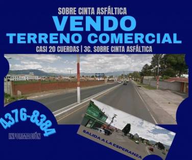 TERRENO COMERCIAL EN VENTA XELA Z.9 a inmediaciones de burguer king, interplaza y Xelapan la espera