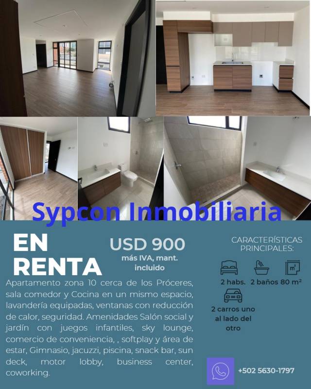 Apartamento zona 10 de 2 dormitorios - Image 1
