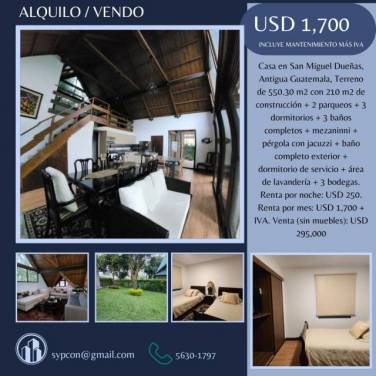 Casa en San Miguel Dueñas, Antigua Guatemala - Image 1