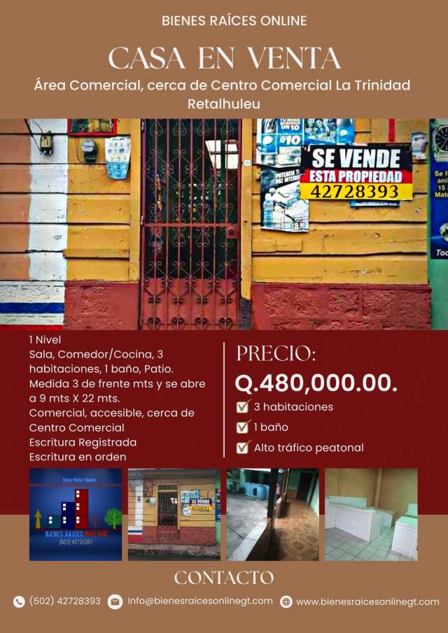 Casa en Venta área Comercial Retalhuleu - Image 2