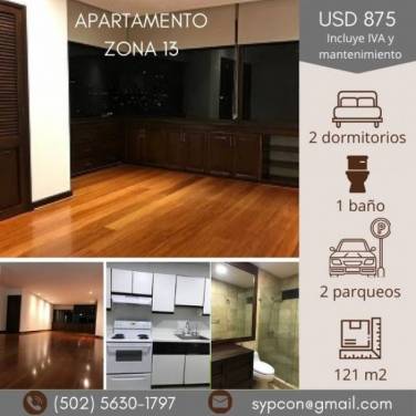 Rento apartamento en zona 13 por Avenida las Americas - Image 1