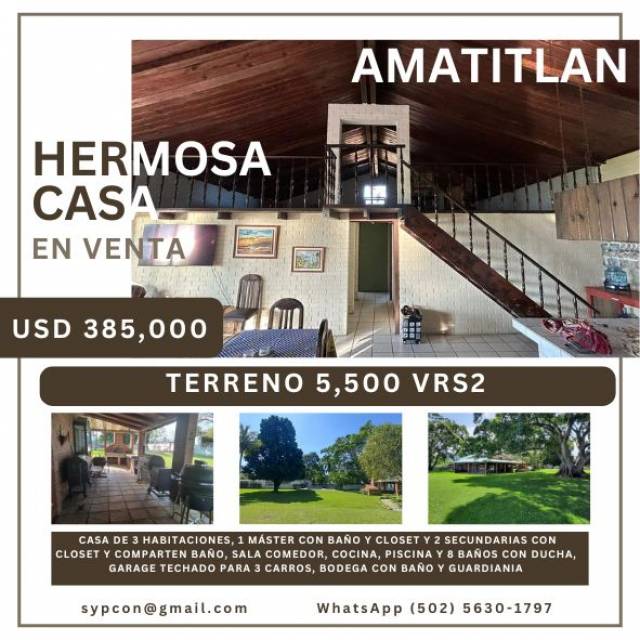 Casa a orilla del Lago de Amatitlan - Image 1