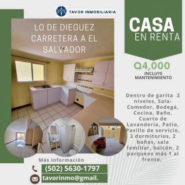 Casa dentro de condominio en renta Lo de Dieguez entrada a olmeca carretera a el salvador