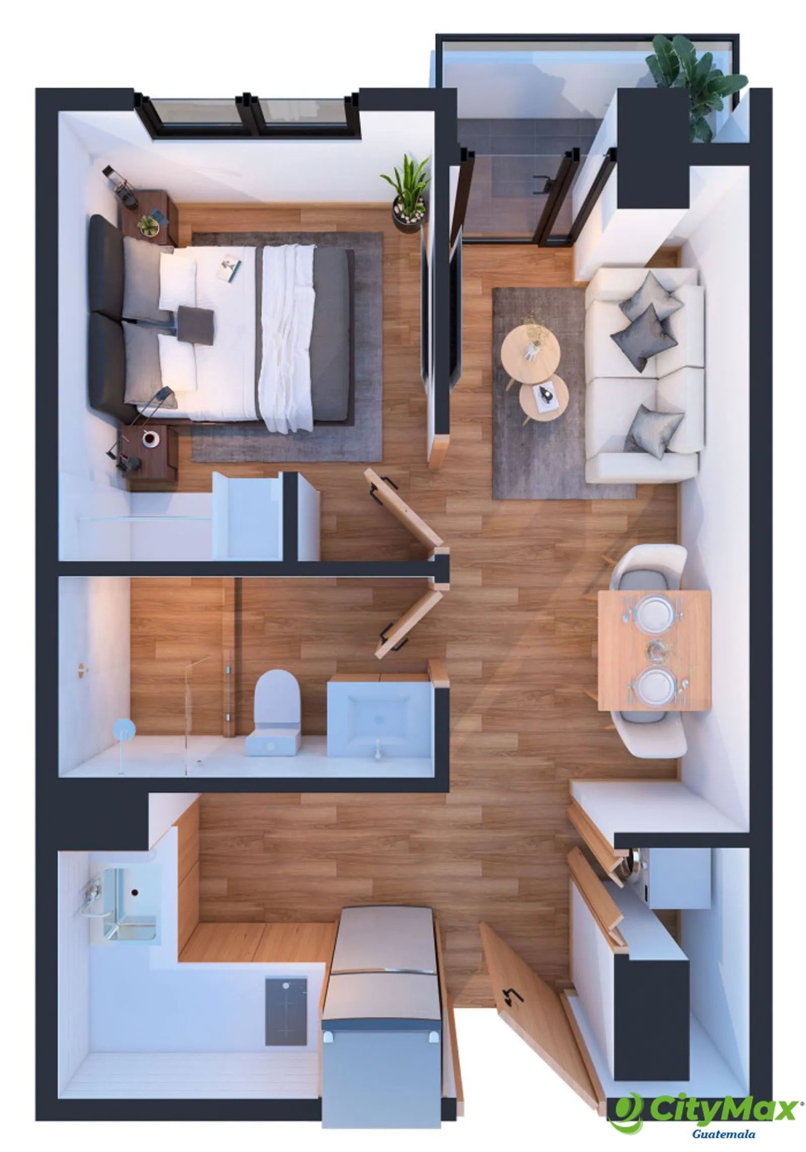 Venta de apartamentos en plano en zona 16 - Miniatura 8