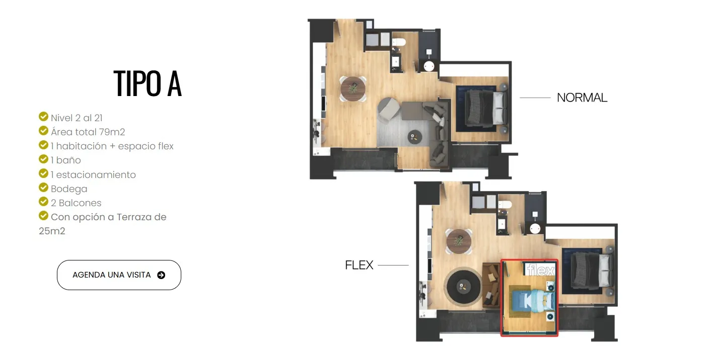 Apartamento en Venta, Neo 2, zona 10 Guatemala - Miniatura 8