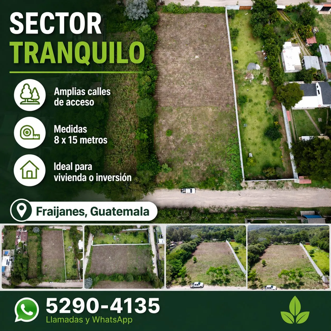Lotes residenciales 8x15 en Fraijanes | Financiamiento propio - 4