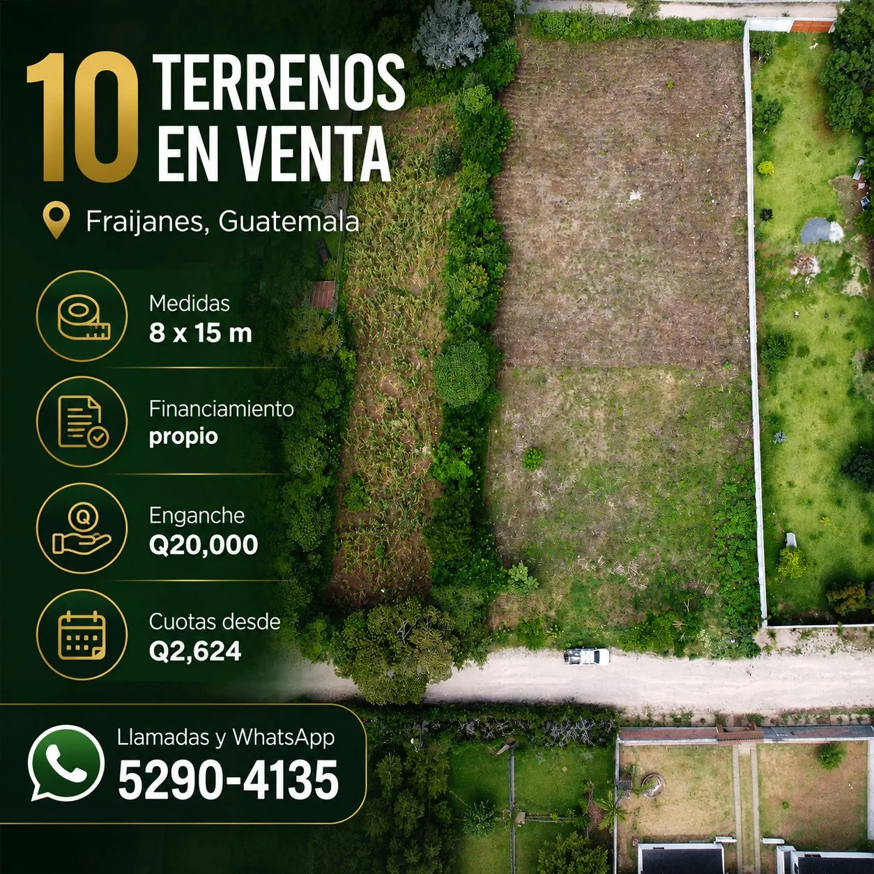 Lotes residenciales 8x15 en Fraijanes | Financiamiento propio - 6
